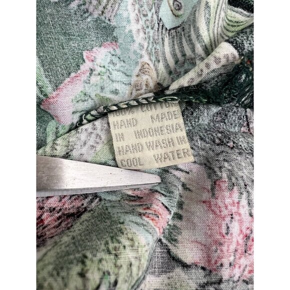 Men Graphic Coral Reef Shirt Button Front XL Tropical Fish Hawaiian 100% Cotton - Picture 11 of 11